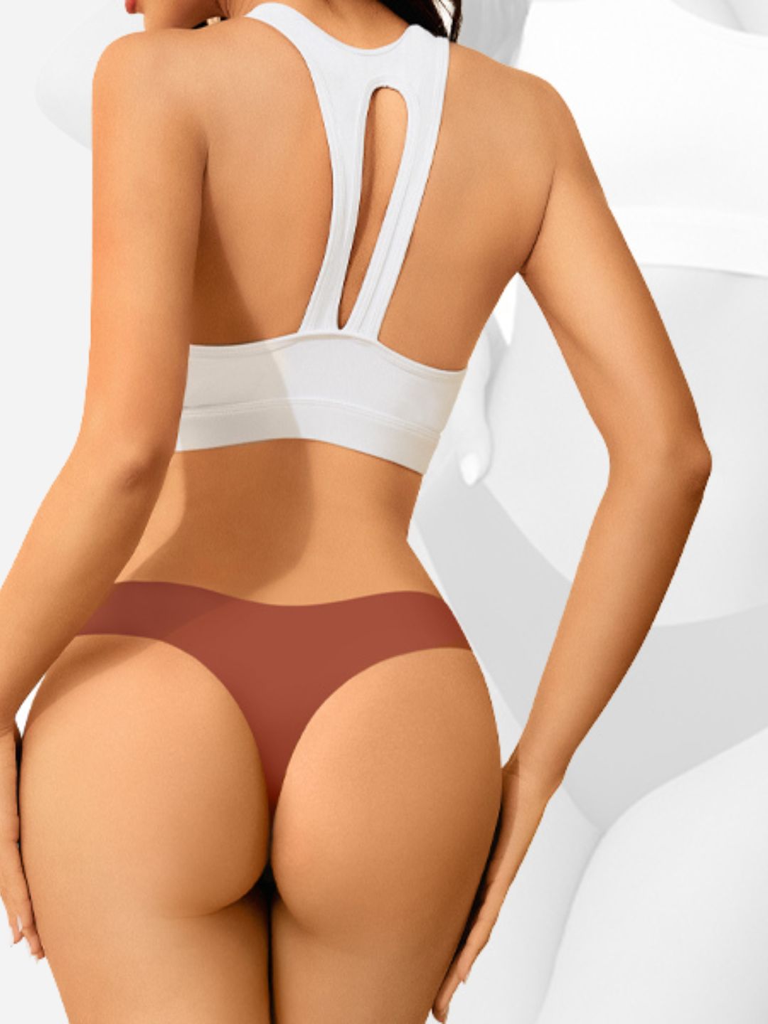 Womens Seamless Thong Panty, Pack of 5, Multicolors