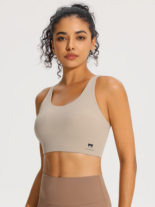 New Style Multi Way Comfort Sports Wear Bra - Pack Of - 1, Khaki color