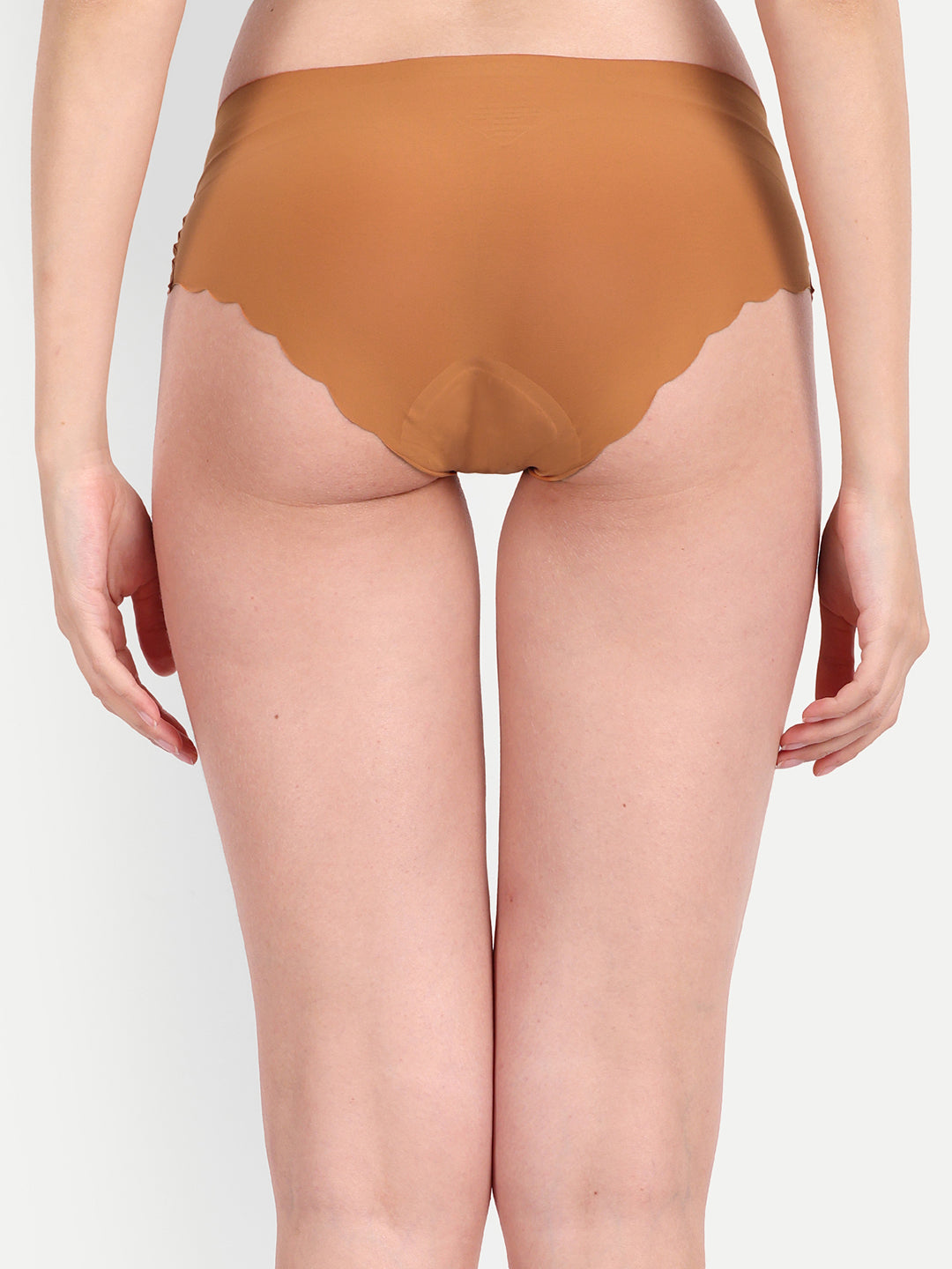 Seamless Panties Under Side Safety Period Pads, Orange