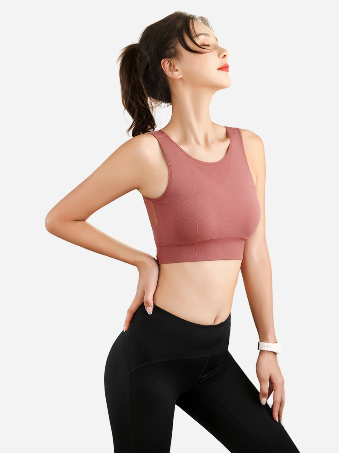 Workout Sports Bra For Womens, Pack - 1, Light Maroon