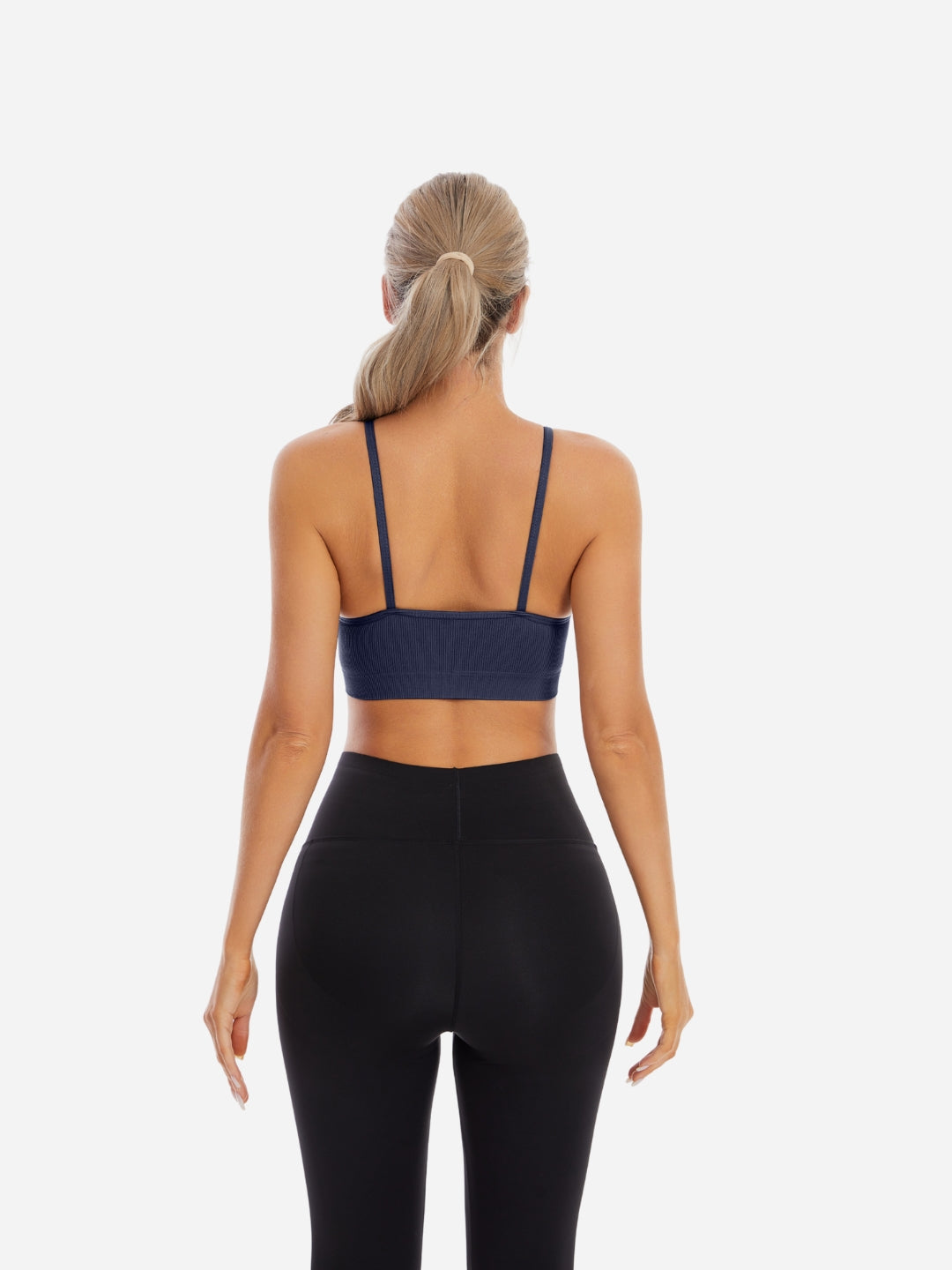 Bralette Cami Crop Top Padded Wire Free Women Bra, Pack Of - 1, Navy Blue