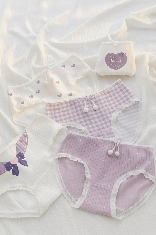 Tom & Gee Womens Briefs Hipster Basic Cotton Panty, Pack of - 5