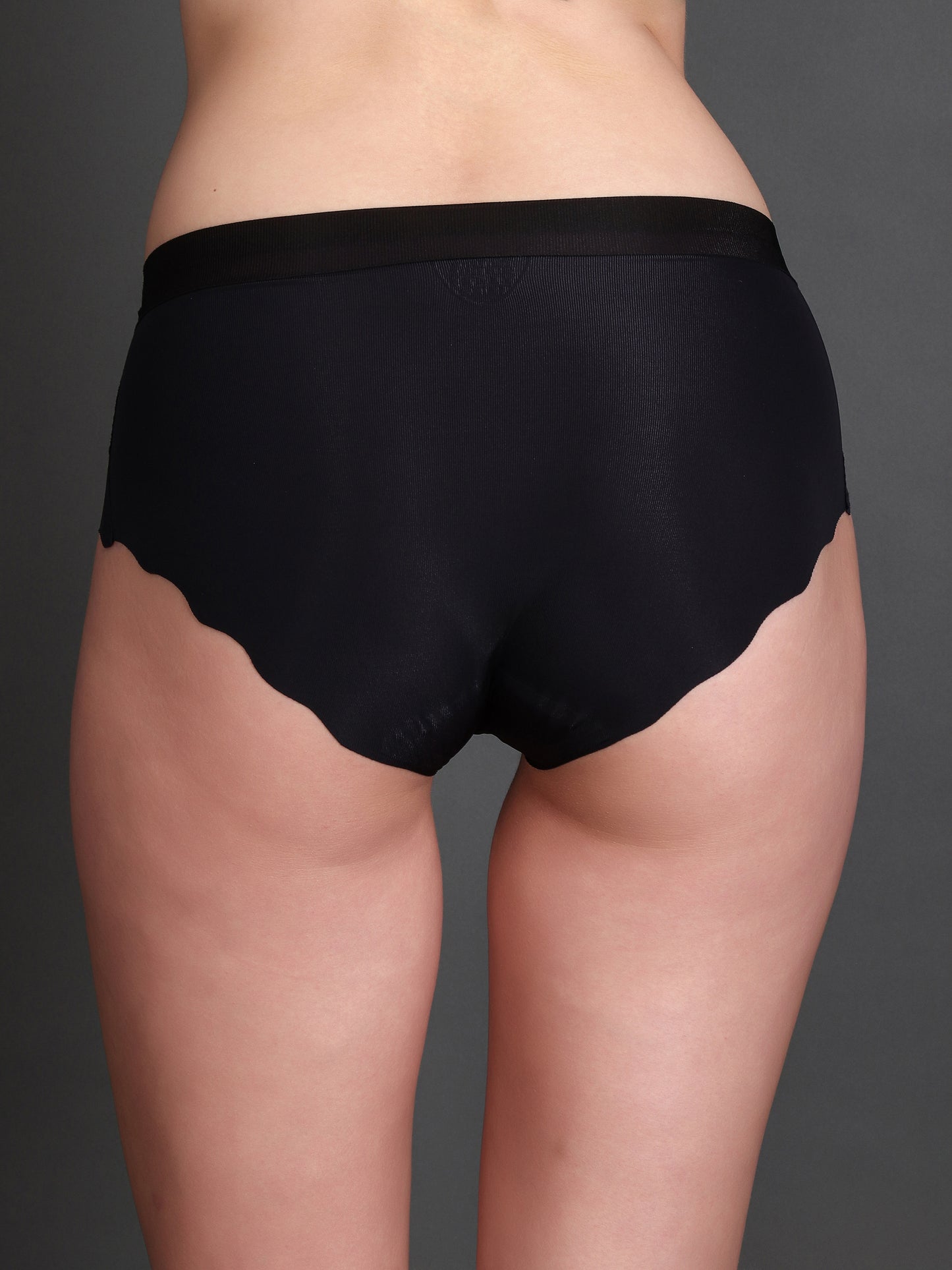 Black Seamless Panty For Womens And Girls, Pack Of 3