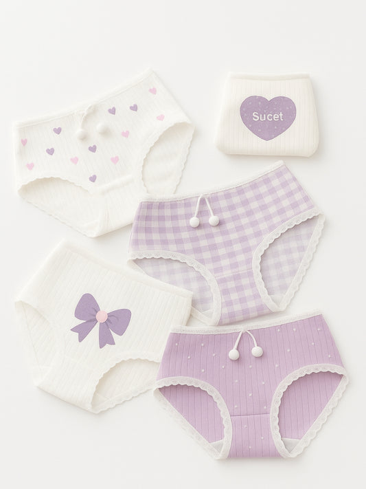 Tom & Gee Womens Briefs Hipster Basic Cotton Panty, Pack of - 5