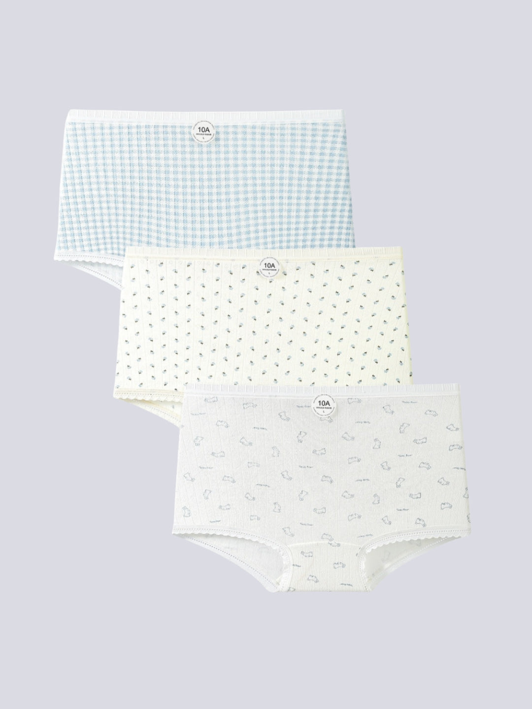 Tom & Gee Womens Cotton Boyshort Panty Full Coverage High Waist Soft Stretchable, Pack of 3