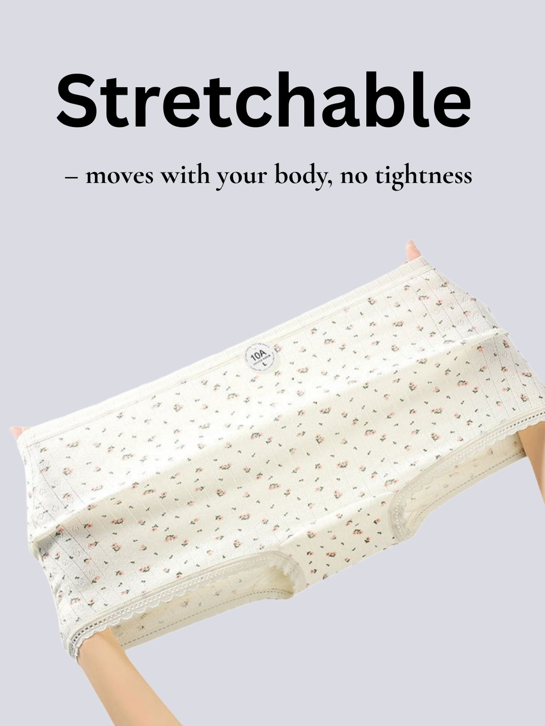 Tom & Gee Womens Cotton Boyshort Panty Full Coverage High Waist Soft Stretchable, Pack of 3