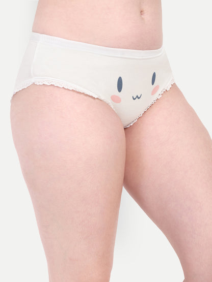 Multicolor Cotton Panty for Young Girls, Pack - 5