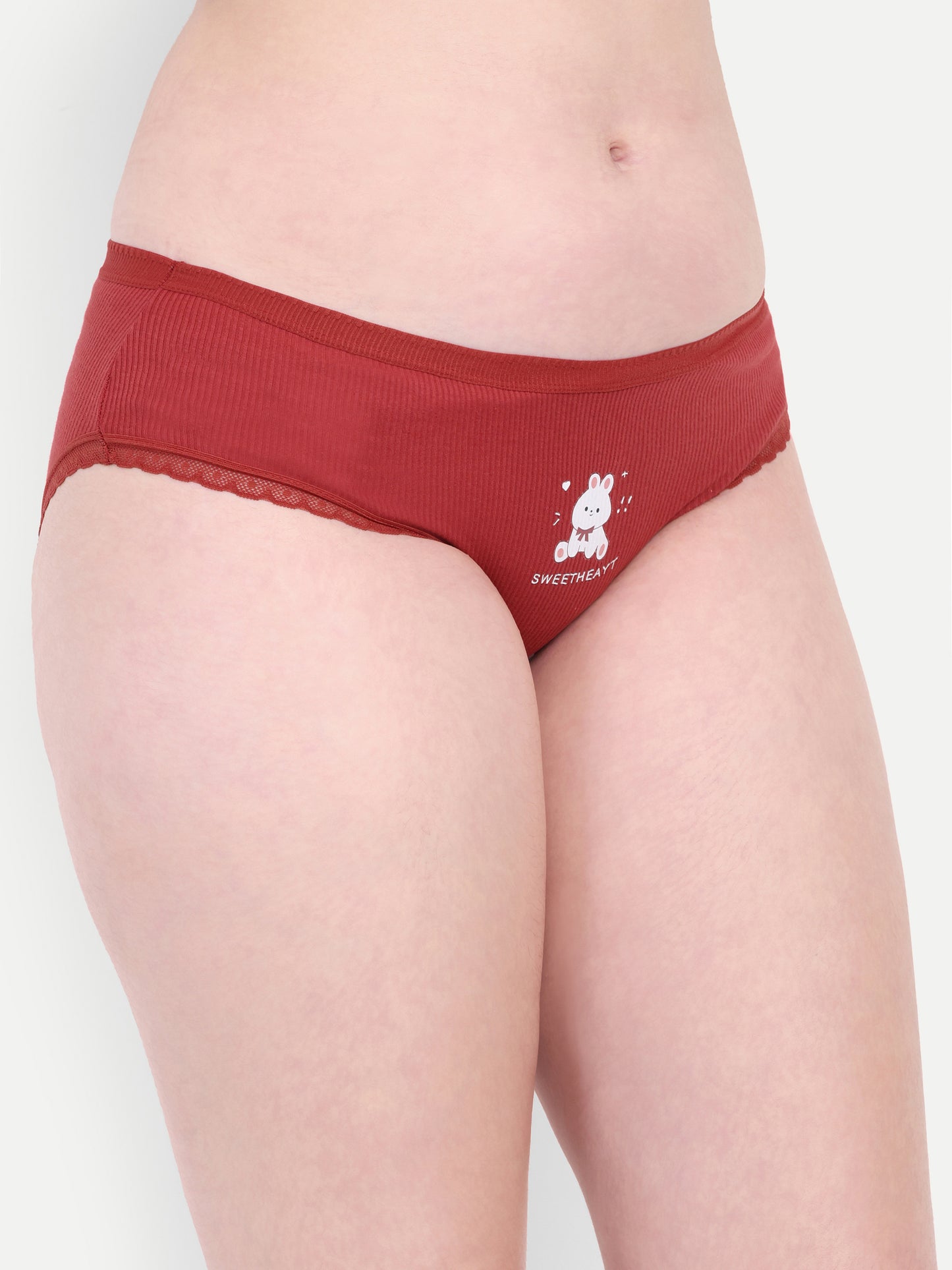 Valentine Design Womens Cotton Panty, Pack - 5, Multicolor