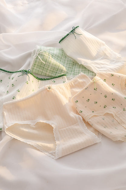 Women’s Cotton Mid-Rise Printed Hipster Panties, Pack Of 5, Multicolor