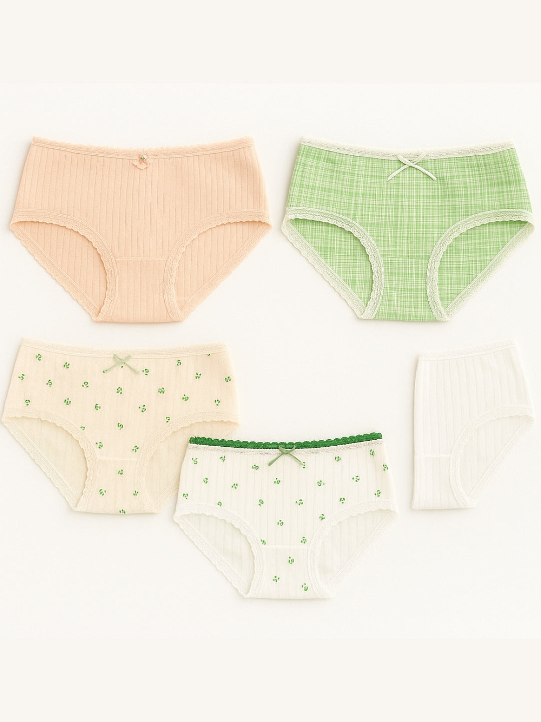 Women’s Cotton Mid-Rise Printed Hipster Panties, Pack Of 5, Multicolor